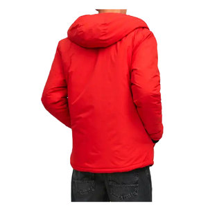 Veste matelassée avec logo personnalisé pour hommes, OEM, ODM, imperméable avec motif patchwork pour la randonnée en plein air, les sports, fermeture à glissière en nylon, hiver - Product Image 4