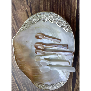 Elegante plato de nácar, vajilla decorativa de alta calidad de Vietnam. - Product Image 2