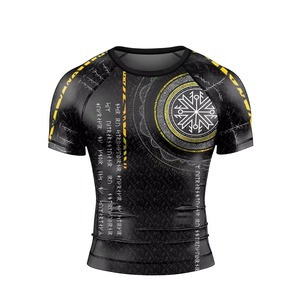 Produit très demandé Rash Guard MMA personnalisé pour homme pour une utilisation en extérieur Impression par sublimation entièrement personnalisée Rash Guards - Product Image 3