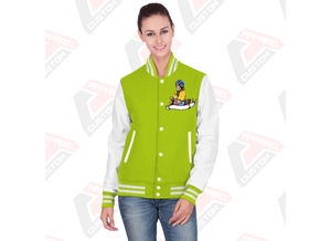 Venta caliente de las mujeres Casual Street Wear Varsity Jacket Nueva moda de impresión personalizada chaqueta transpirable para las mujeres - Product Image 5
