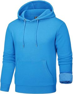 Sudadera con Capucha para Hombre, Estilo Urbano, 100% Algodón, Tejido Francés Grueso y Transpirable, Color Liso, con Logotipo Personalizado, Teñido Simple, para Invierno, Venta al Por Mayor - Product Image 1