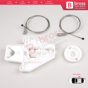ชุดซ่อมมอเตอร์กระจกหน้าต่างด้านหลังขวา รุ่น BWR496 สำหรับรถยนต์ Toledo MK2 1M2 ปี 1998-2004 และ Leon MK1 1M1 ปี 1999-2006 แบบ 4/5 ประตู รหัสอะไหล่ 1M0839462A - Product Image 2