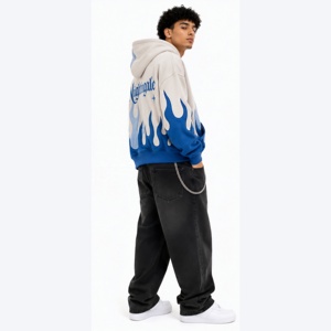 Custom Logo Winter Casual <b>Plain</b> Dyed Heavyweight Fleece 100% Organic Cotton Eco-Friendly Drop Shoulder Pullover <b>Hoodie</b> - Product Image 4