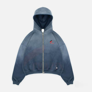 เสื้อฮู้ดซิปผ้าฝ้ายดีไซน์ใหม่คุณภาพพรีเมียม ลายพิมพ์เรียบแบบกำหนดเอง สำหรับฤดูหนาวปี 2026 - Product Image 1