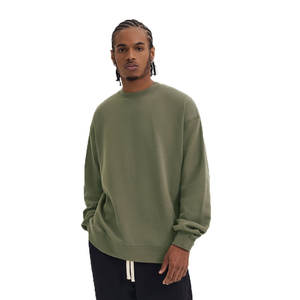 Por encargo de alta calidad de lujo Mock Neck sudadera 3D bordado Logo cuello redondo blanco algodón peso pesado sudaderas con capucha - Product Image 2