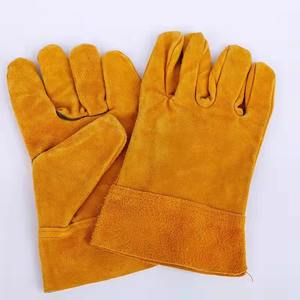 ถุงมืองานเชื่อมถุงมือเชื่อมถุงมือเชื่อมหนังวัวยาวทนความร้อน - Product Image 6