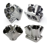 Épuisé : Collecteur de turbo 6-1 sur mesure, usiné CNC 5 axes de haute précision à partir de billettes d'acier inoxydable 304