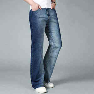 Custom <b>Men's</b> Fashionable <b>High</b> <b>Waist</b> Baggy Oversized Denim <b>Jeans</b> Washed Pockets Breathable <b>Jeans</b> Pants - Product Image 4