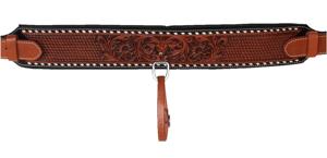 Circunferencia trasera de flanco de caballo occidental de cuero Premium personalizable para ropa Ecuestre para equitación occidental - Product Image 2