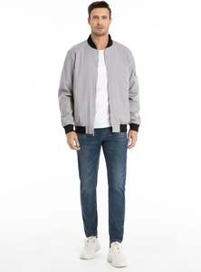 Vestes de bombardier de vol en satin de polyester 100% de qualité supérieure pour hommes, brodées, respirantes et tendances avec fermeture éclair pour la saison d'hiver. - Product Image 6