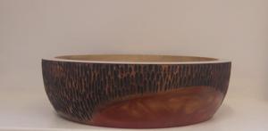 ชามไม้เรซินสำหรับเสิร์ฟสลัดโต๊ะอาหารชามเรซินแบบสั่งทำ - Product Image 3