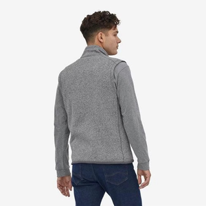 Gilet matelassé formel zippé en laine peignée pour homme, coupe-vent, imperméable et respirant, collection hiver 2026, personnalisable, couleur sur mesure - Product Image 6