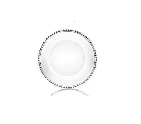 Silver plated Metal Charger Plate Round Shape Designer Handmade Best Under Plates Stainless Steel Classic Stylish Metal