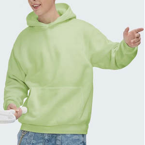 Sweat-shirt à capuche surdimensionné pour homme, coupe ample, lourd, streetwear, logo personnalisé, sans cordon de serrage, sweat-shirt à capuche OEM ODM - Product Image 5