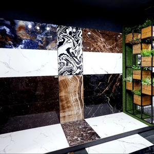 Baldosas de porcelana de alto brillo marrón Larix, mármol vitrificado pulido esmaltado, acabado de alto brillo Premium para uso de ladrillo refractario en la habitación - Product Image 1