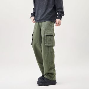 Pantalones Cargo para hombre estilo americano al por mayor 2025, cintura alta XL, ajuste holgado con múltiples bolsillos en las piernas Karachi, estilo Au-Revoir - Product Image 2