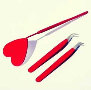 Pince à épiler professionnelle de Noël, pointe dorée, couleur, extension de cils, pointe en fibre, personnalisable, acier inoxydable, pince à épiler solide - Product Image 6