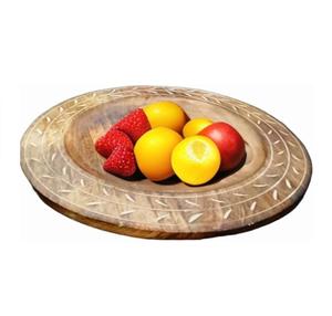 Home Hotel Snack Food Fruits Table Decor <b>Wood</b> Charger Plate <b>For</b> Good <b>Sale</b> Standard Quality Luxury <b>Wood</b> Serving Charger Plate - Product Image 1