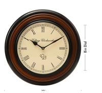 ALLEMAND Horloge murale décorative en métal doré et noir de style vintage pour la décoration intérieure Digital Luxury Home livi
