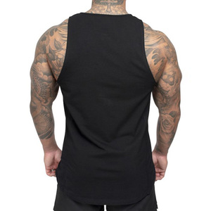 Wholesale Custom Logo Cotton Gym Sleeveless Tank Top for <b>Men</b> Fitness Workout Muscle <b>Stringer</b> Pakistani Design - Product Image 3