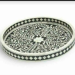 Vente chaude Fait À La Main Rectangle Personnalisé Mode De Luxe Bleu Alimentaire Servir Nacre Plaque De Falak World Export - Product Image 6