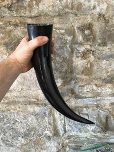 Cuerno para beber natural vikingo de alta calidad pulido ecológico cuerno de búfalo diseño Animal - Product Image 2