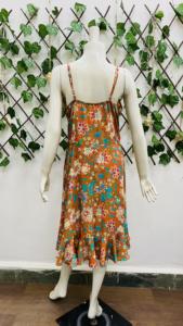 2023 printemps été femmes ethnique longue Maxi robe imprimé fleuri vêtements décontractés avec manches Midi longueur robes d'été - Product Image 6