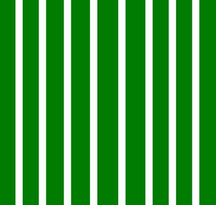Emerald Green & White Stripes