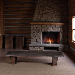 Base de Cama Naga de Madera de Roble Macizo, Tallada a Mano, Diseño Moderno y Rústico, Tamaños Doble, Queen y King para Muebles de Dormitorio - Product Image 1