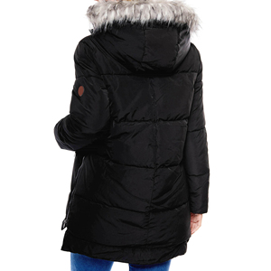 Chaqueta Parka con Capucha y Cuello de Piel Sintética para Mujer, Chaqueta Acolchada de Invierno para Mujer, Chaqueta con Capucha para Mujer, Precio al por Mayor - Product Image 2