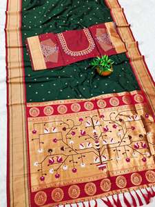 Hansraj Paithani Saree en soie à Mumbai Fournisseurs en gros pour Diwali décontracté et occasions de mariage - Product Image 6