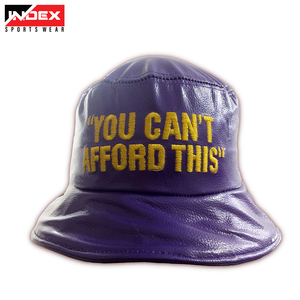 INDEX <b>Purple</b> <b>Bucket</b> <b>Hat</b> Unisex Embroidered Letter Design Street Style Spring Summer 56-58CM - Product Image 1