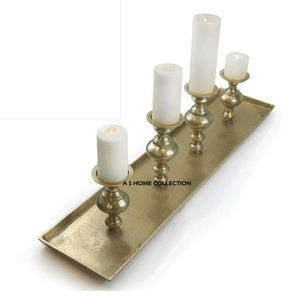 <b>Silver</b> Plated Candle Holder for Modern Minimalist Decor Tealight Candle Holder for Resort Christmas and Party Decor - Product Image 2