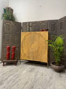 ตู้แมนดาลาสไตล์โมเดิร์นแกะสลักด้วยมือสีตามสั่งตู้เสื้อผ้าไม้สำหรับห้องนอนและห้องนั่งเล่นสำหรับบ้านไร่ - Product Image 4