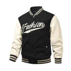 Graffiti Varsity Jacket Hommes Baseball À Capuche Polyester/Coton Enduit Respirant Coupe-Vent Fermeture Éclair École Universitaire - Product Image 4