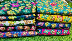 Raghuveer kreasyonlar kraliyet mavi işlemeli bluz payetli kumaş & <span class=keywords><strong>Zari</strong></span> İş Premium etnik giyim malzeme - Product Image 2