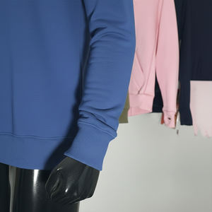 Personalización con MOQ Bajo, Sudadera para Mujer con Cierre de Cremallera de un Cuarto, Paneles en el Cuello, Hombros Caídos, Sudadera Holgada con Capucha - Product Image 6