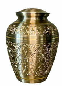 Urnes de crémation en aluminium en gros de haute qualité pour les cendres humaines urnes de crémation gravées par aile en métal personnalisées pour les cendres adultes - Product Image 6