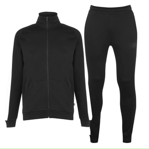 Ensemble de survêtement unisexe d'hiver personnalisé de haute qualité avec fermeture éclair, bordure contrastée, 100% coton molletonné respirant, sweat-shirt à capuche et pantalon de survêtement - Product Image 1