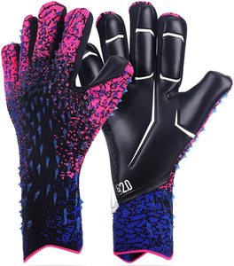 Gants de football pour enfants, gants de gardien de but pour adultes, latex épaissi antidérapant, protection respirante, gants de gardien de but avec une forte adhérence - Product Image 1