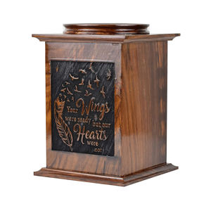 Urnas de madera hechas a mano para cenizas de mascotas, urna de cenizas de cremación funeraria para adultos, urnas de madera talladas a mano para mascotas para perros, cenizas de gatos - Product Image 2