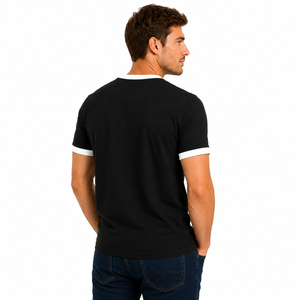 High Quality <b>Men</b> T <b>Shirt</b> Solid Colour O Neck Tee Comfortable Breathable Cotton 220g Regular Fit Casual Streetwear Short Sleeve - Product Image 6