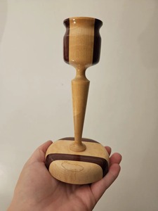 Portavelas de Madera Artístico de Dos Tonos para Decoración del Hogar, Exhibición en Estantes, Mesa de Comedor, Pieza Decorativa para Dormitorio, Venta al por Mayor desde India - Product Image 2