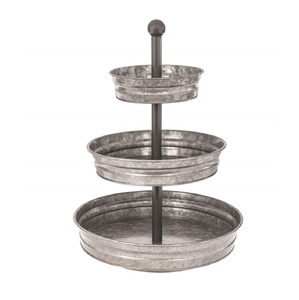 Bandejas de servicio galvanizadas ovaladas sin terminar Metal Hierro Diseño moderno Tamaño personalizado Forma Color - Product Image 6
