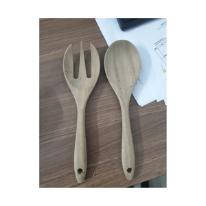 Cuchara de madera hecha a mano con mango largo-Herramienta de cocina natural para cocinar, revolver, servir en ollas profundas y tazones - Product Image 3