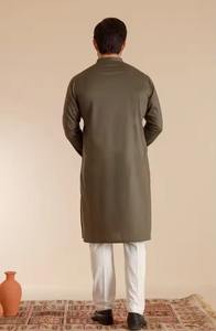 Shalwar Kameez ethnique modeste pour hommes, en coton, confortable, avec coutures soignées, tenue traditionnelle en tissu de qualité supérieure, vente en gros - Product Image 6