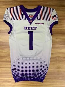 Uniformes de Fútbol Americano Personalizados al por Mayor, Transpirables, Estampados, con Mangas Cortas, Opciones de Tallas Grandes - Product Image 3