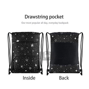 High Quality Polyester Draw <b>Drawstring</b> Sports Gym <b>Bag</b> <b>Waterproof</b> Custom Logo Fitness <b>Drawstring</b> <b>Bags</b> - Product Image 2