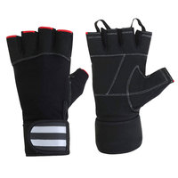 OEM de alta calidad de color sólido de cuero gimnasio guantes de fitness logotipo personalizado de impresión mejor opción barata para el levantamiento de pesas