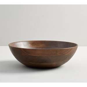 ชามไม้ทำด้วยมือสำหรับอาหารเย็น100% ชามเสิร์ฟขนาดใหญ่เคลือบกันน้ำภาชนะใส่สลัดผลไม้ชามตกแต่งหรูหรา - Product Image 2